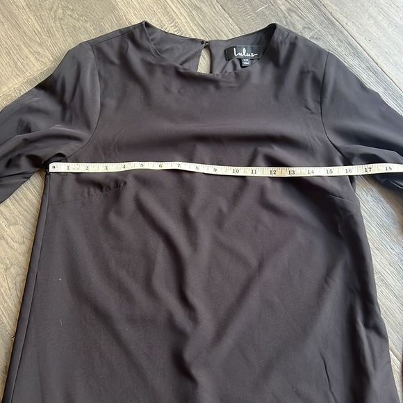 🔥LULUS🔥 | Black long puff sleeve mini dress - Picture 12 of 12